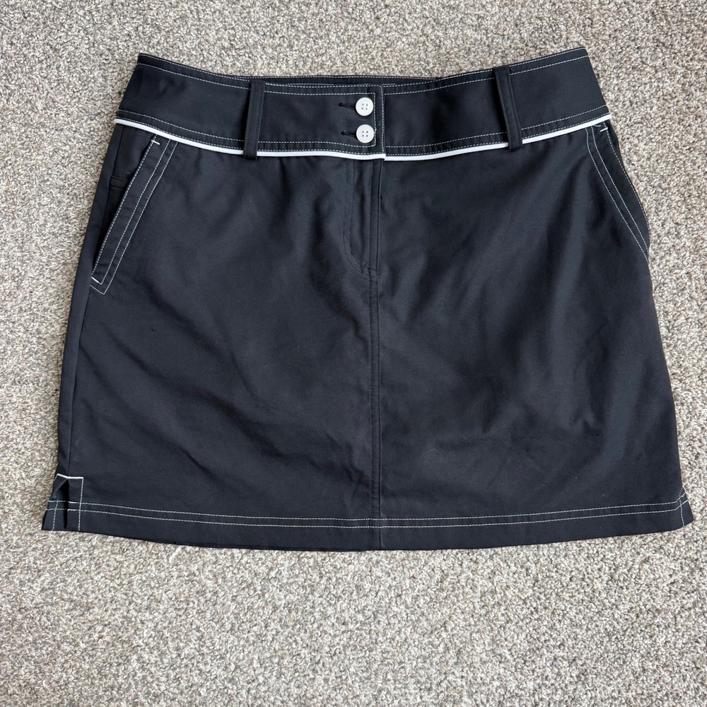 Adidas ClimaCool Womens Golf Skort Black Contrast‎ Stitch Size 6 Active Tennis